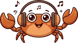 Krab ze słuchawkami — maskotka ProstyClaw